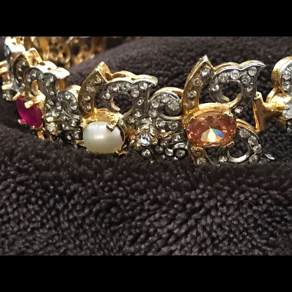 Bangle Multi Color Stones And Zircon Beautiful - image 3